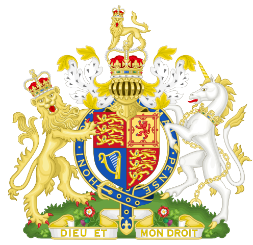 Royal Coat of Arms of the United Kingdom - Her Majesty Queen Elizabeth Ⅱ