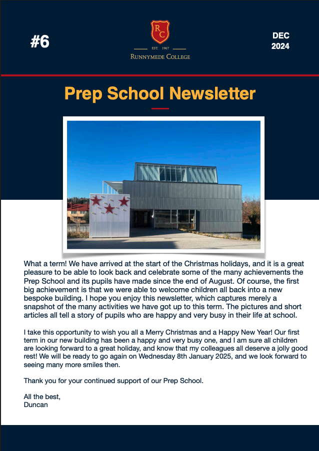 prep autumn 2024 2025 - Newsletter repository