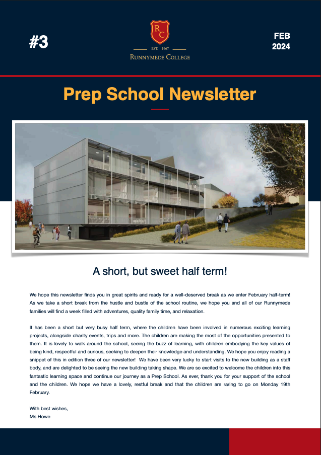 prep half 2023 2024 - Newsletter repository
