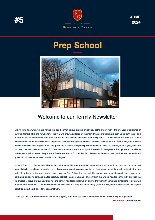 prep summer 2023 2024 - Newsletter repository