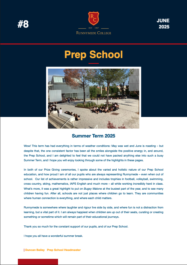prep summer 2024 2025 - Newsletter repository